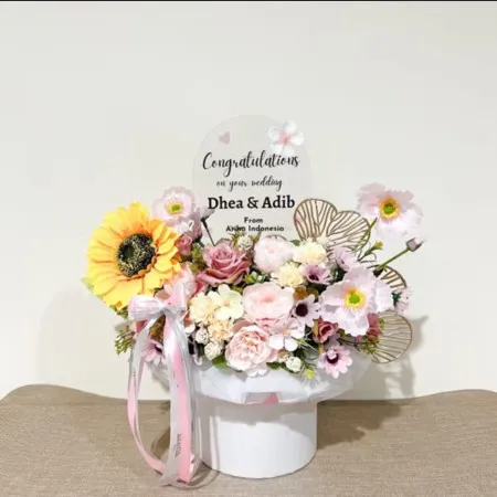 Bloom Box Akrilik Ucapan Wedding Kota Magelang